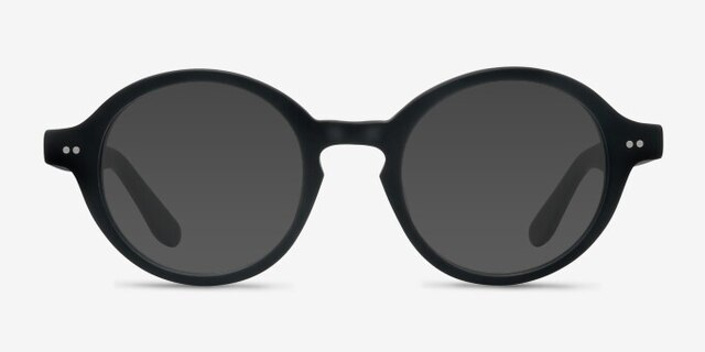 Aprem Matte Black AcetateEyeglass Frames from EyeBuyDirect, with Tinted Lenses