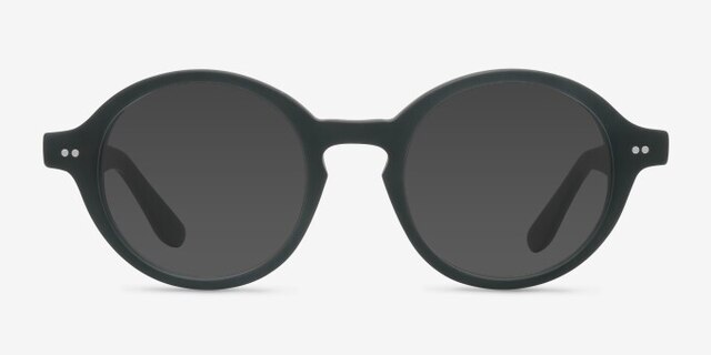 Aprem Matte Green AcetateEyeglass Frames from EyeBuyDirect, with Tinted Lenses
