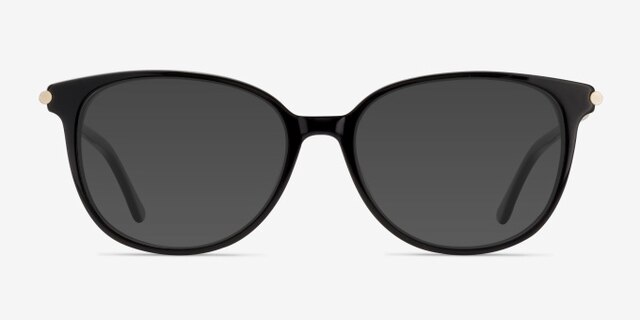 Jasmine Black AcetateEyeglass Frames from EyeBuyDirect, with Tinted Lenses
