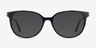 Jasmine Bleu marine AcétateMontures de lunettes de vue d'EyeBuyDirect, Avec des Verres Teintés