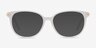 Jasmine Blanche AcétateMontures de lunettes de vue d'EyeBuyDirect, Avec des Verres Teintés
