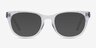 Confidence Clear AcetateEyeglass Frames from EyeBuyDirect, with Tinted Lenses