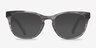 Confidence Gray Striped AcetateEyeglass Frames from EyeBuyDirect, with Tinted Lenses