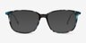 The Bay Blue Floral AcetateEyeglass Frames from EyeBuyDirect, with Tinted Lenses