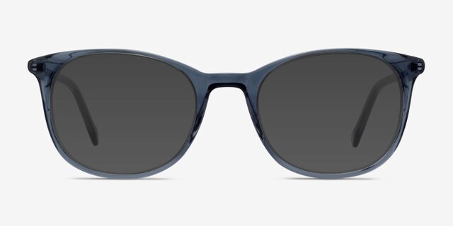 Peppermint Bleu AcétateMontures de lunettes de vue d'EyeBuyDirect, Avec des Verres Teintés