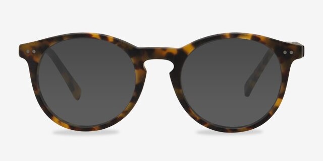 Neptune Matte Tortoise AcetateEyeglass Frames from EyeBuyDirect, with Tinted Lenses