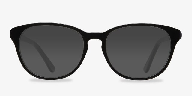 Mars Black AcetateEyeglass Frames from EyeBuyDirect, with Tinted Lenses