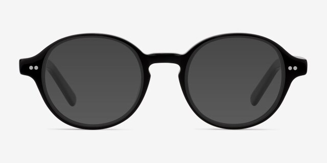 Homer Black AcetateEyeglass Frames from EyeBuyDirect, with Tinted Lenses