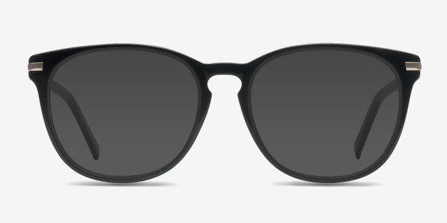 Decadence Black Acetate-metalEyeglass Frames from EyeBuyDirect, with Tinted Lenses
