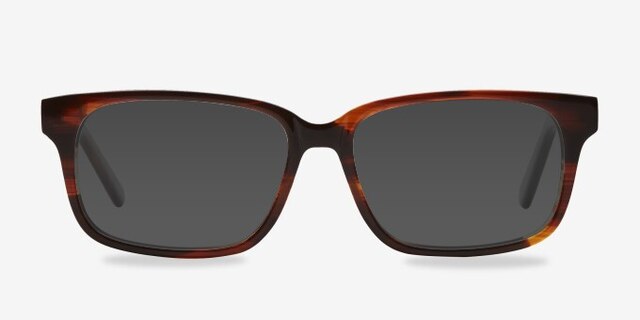 Edit Brown AcetateEyeglass Frames from EyeBuyDirect, with Tinted Lenses