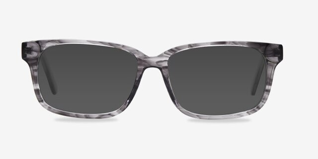 Edit Clear Gray AcetateEyeglass Frames from EyeBuyDirect, with Tinted Lenses