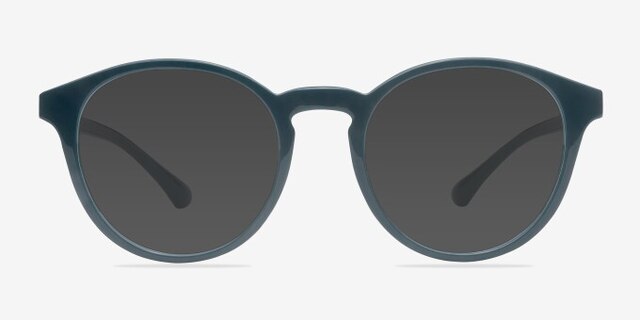 Bright Side Green PlasticEyeglass Frames from EyeBuyDirect, with Tinted Lenses