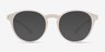 Bright Side Clear White PlasticEyeglass Frames from EyeBuyDirect, with Tinted Lenses