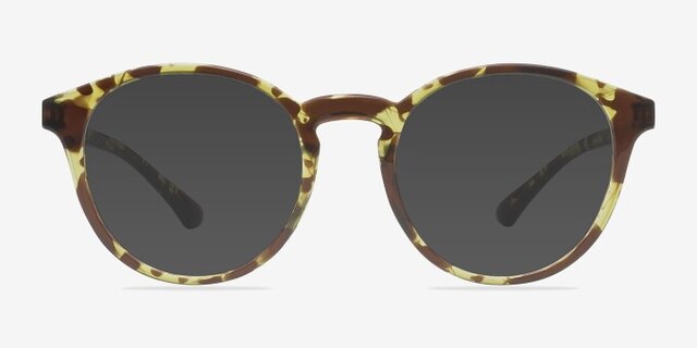 Bright Side Tortoise PlasticEyeglass Frames from EyeBuyDirect, with Tinted Lenses