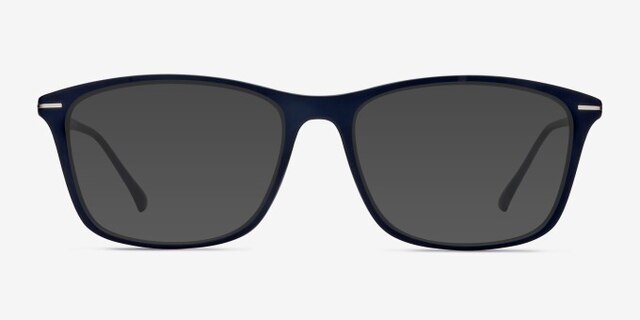 Thursday Bleu marine PlastiqueMontures de lunettes de vue d'EyeBuyDirect, Avec des Verres Teintés