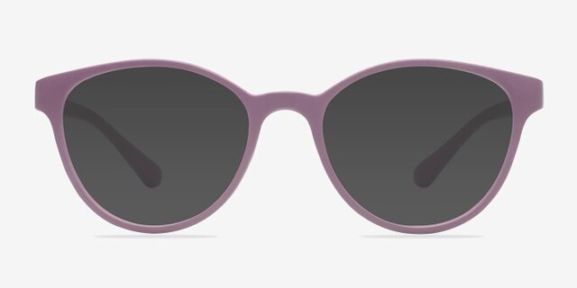 Palette Matte Purple PlasticEyeglass Frames from EyeBuyDirect, with Tinted Lenses