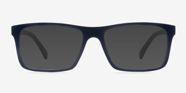Persian Matte Navy PlasticEyeglass Frames from EyeBuyDirect, with Tinted Lenses