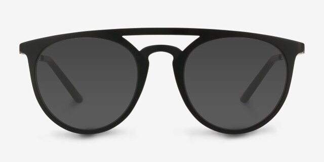 Fiasco Matte Navy PlasticEyeglass Frames from EyeBuyDirect, with Tinted Lenses