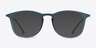 Little Bit Matte Blue PlasticEyeglass Frames from EyeBuyDirect, with Tinted Lenses