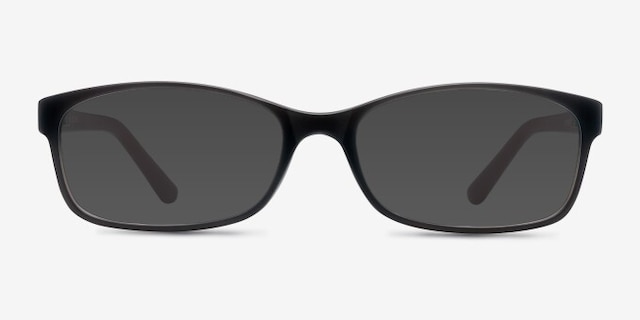 Beads Matte Gray PlasticEyeglass Frames from EyeBuyDirect, with Tinted Lenses