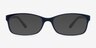 Beads Matte Navy PlasticEyeglass Frames from EyeBuyDirect, with Tinted Lenses