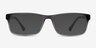 Firefly Matte Gray PlasticEyeglass Frames from EyeBuyDirect, with Tinted Lenses