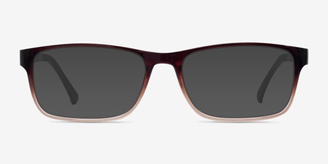 Firefly Brown PlasticEyeglass Frames from EyeBuyDirect, with Tinted Lenses