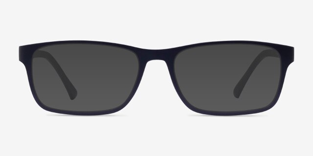 Firefly Matte Navy PlasticEyeglass Frames from EyeBuyDirect, with Tinted Lenses