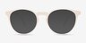 Peninsula Matte White PlastiqueMontures de lunettes de vue d'EyeBuyDirect, Avec des Verres Teintés