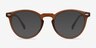 Peninsula Matte Redwood PlasticEyeglass Frames from EyeBuyDirect, with Tinted Lenses