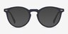 Peninsula Matte Navy PlastiqueMontures de lunettes de vue d'EyeBuyDirect, Avec des Verres Teintés
