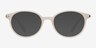 Indigo Clear White PlasticEyeglass Frames from EyeBuyDirect, with Tinted Lenses