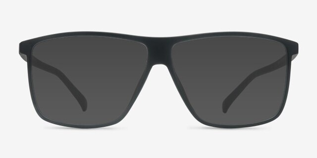 Deluxe Matte Black PlasticEyeglass Frames from EyeBuyDirect, with Tinted Lenses