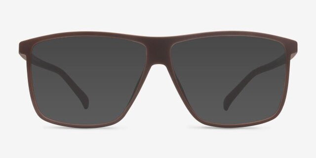 Deluxe Coffee PlasticEyeglass Frames from EyeBuyDirect, with Tinted Lenses