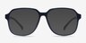Chuckie Matte Navy PlasticEyeglass Frames from EyeBuyDirect, with Tinted Lenses