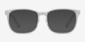 Uptown Clear PlasticEyeglass Frames from EyeBuyDirect, with Tinted Lenses
