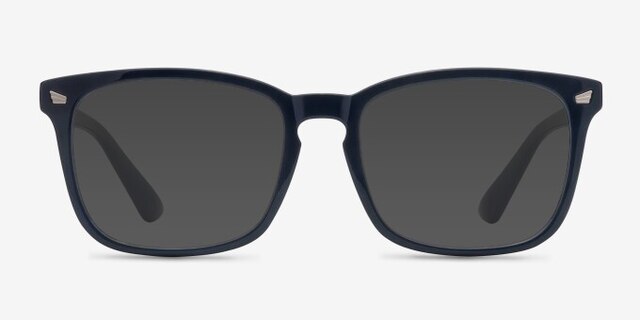 Uptown Navy PlasticEyeglass Frames from EyeBuyDirect, with Tinted Lenses