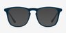 Central Matte Navy PlasticEyeglass Frames from EyeBuyDirect, with Tinted Lenses