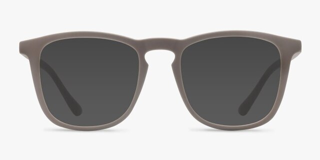 Central Light Brown PlasticEyeglass Frames from EyeBuyDirect, with Tinted Lenses