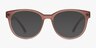 Grace Brown PlasticEyeglass Frames from EyeBuyDirect, with Tinted Lenses