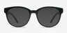 Grace Matte Black PlastiqueMontures de lunettes de vue d'EyeBuyDirect, Avec des Verres Teintés