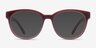 Grace Red PlasticEyeglass Frames from EyeBuyDirect, with Tinted Lenses