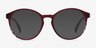 Delaware Matte Burgundy PlastiqueMontures de lunettes de vue d'EyeBuyDirect, Avec des Verres Teintés