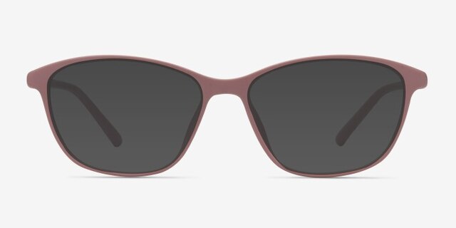 District Matte Pink PlastiqueMontures de lunettes de vue d'EyeBuyDirect, Avec des Verres Teintés