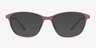 District Matte Pink PlastiqueMontures de lunettes de vue d'EyeBuyDirect, Avec des Verres Teintés