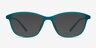 District Vert Mat PlastiqueMontures de lunettes de vue d'EyeBuyDirect, Avec des Verres Teintés