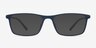 Sullivan Matte Navy PlasticEyeglass Frames from EyeBuyDirect, with Tinted Lenses
