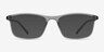 Wyoming Matte Gray PlasticEyeglass Frames from EyeBuyDirect, with Tinted Lenses