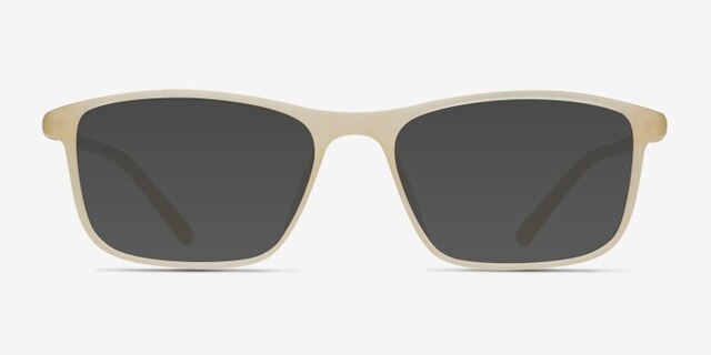 Wyoming Matte Cream PlasticEyeglass Frames from EyeBuyDirect, with Tinted Lenses