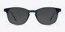 Monday Blue PlasticEyeglass Frames from EyeBuyDirect, with Tinted Lenses